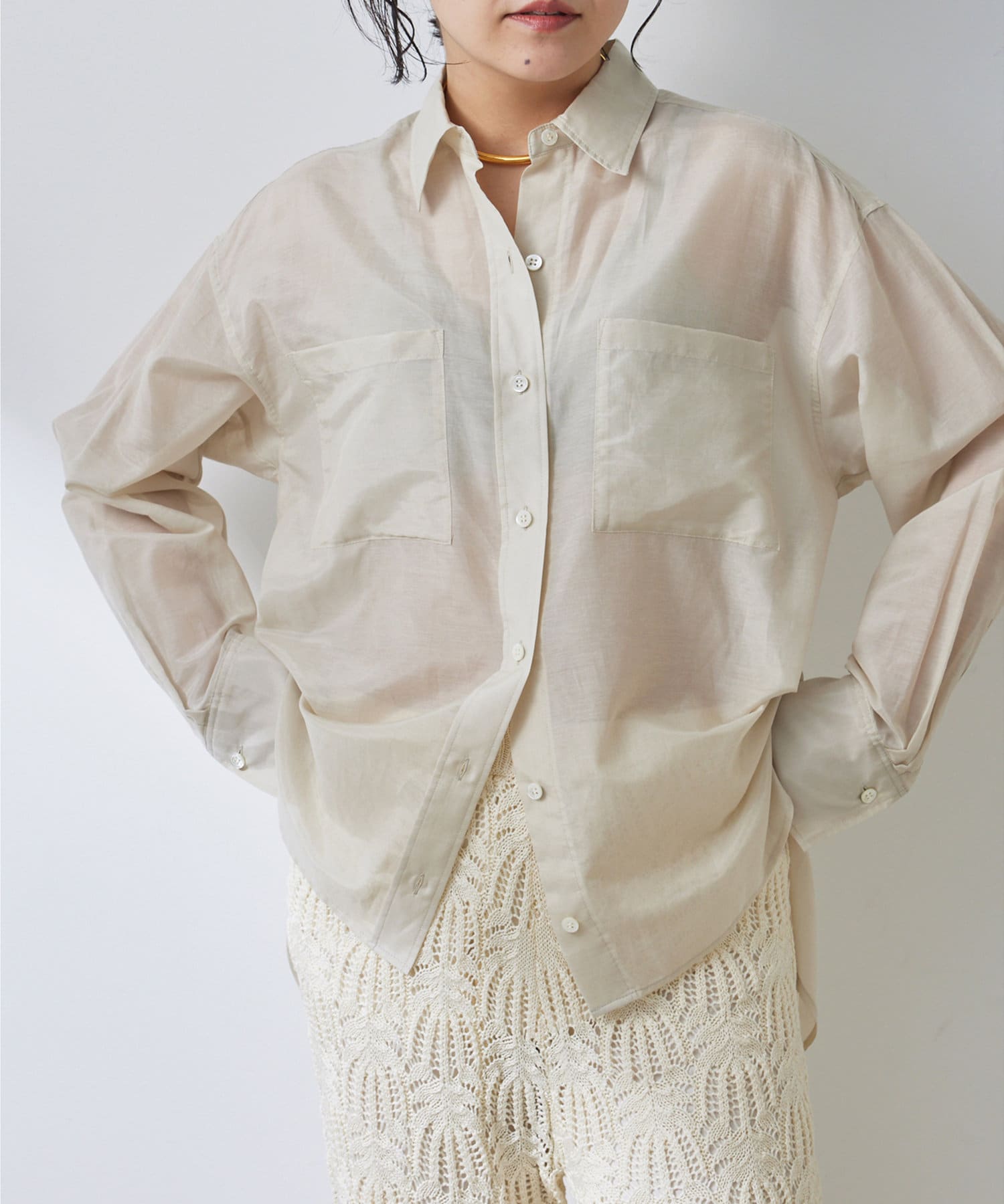 シルクローンシャツ | Whim Gazette(ウィム ガゼット)レディース | PAL