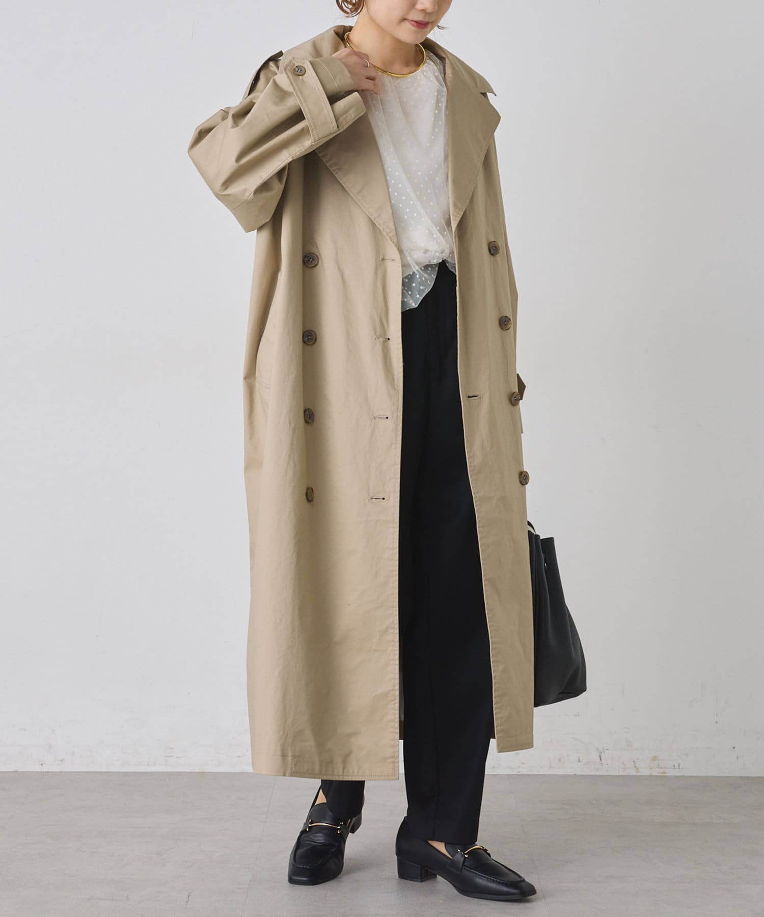 エポーレットトレンチコート | PUAL CE CIN(ピュアルセシン)レディース