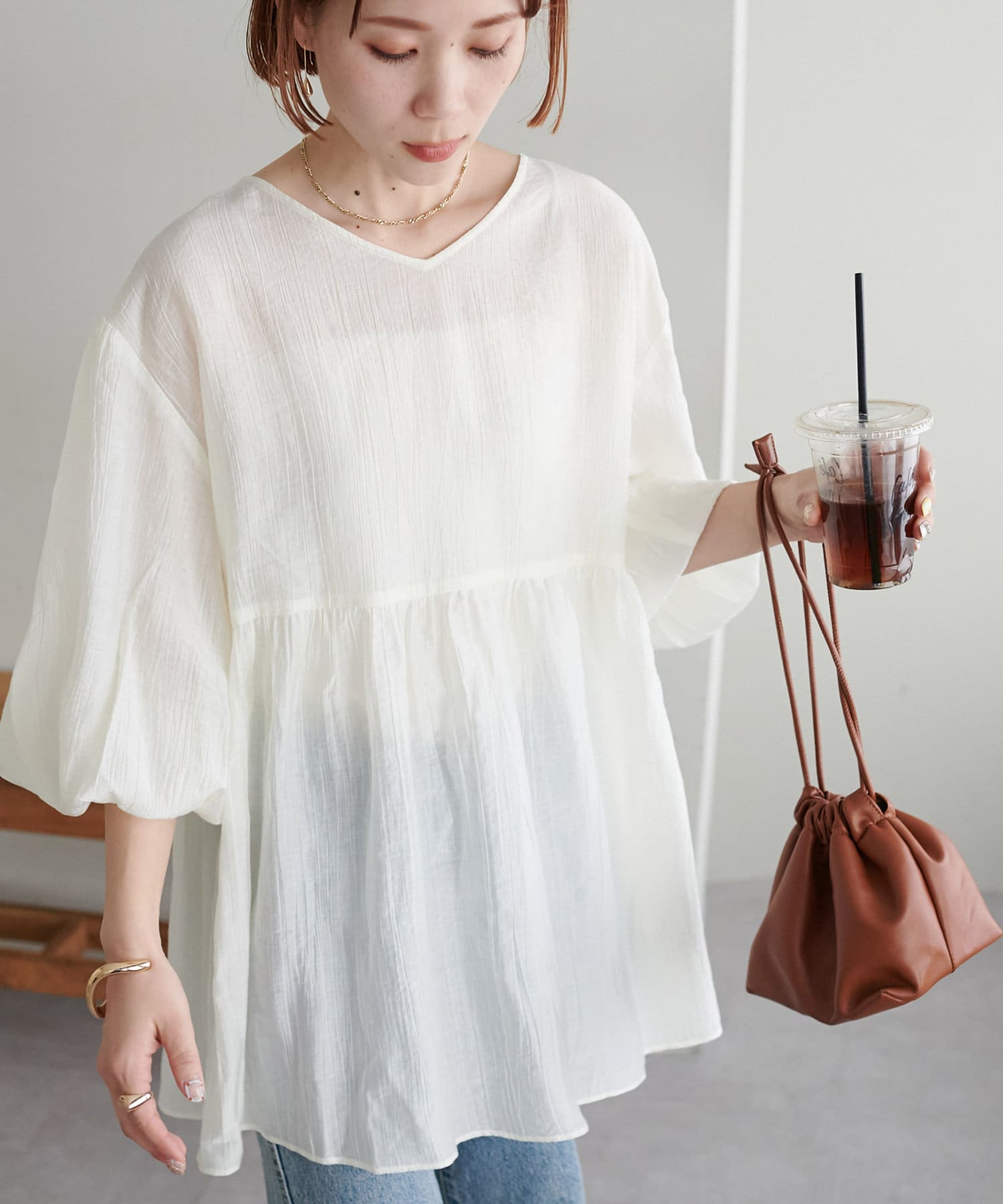 新色追加!/WEB限定】前後2WAYペプラムブラウス | DISCOAT(ディスコート