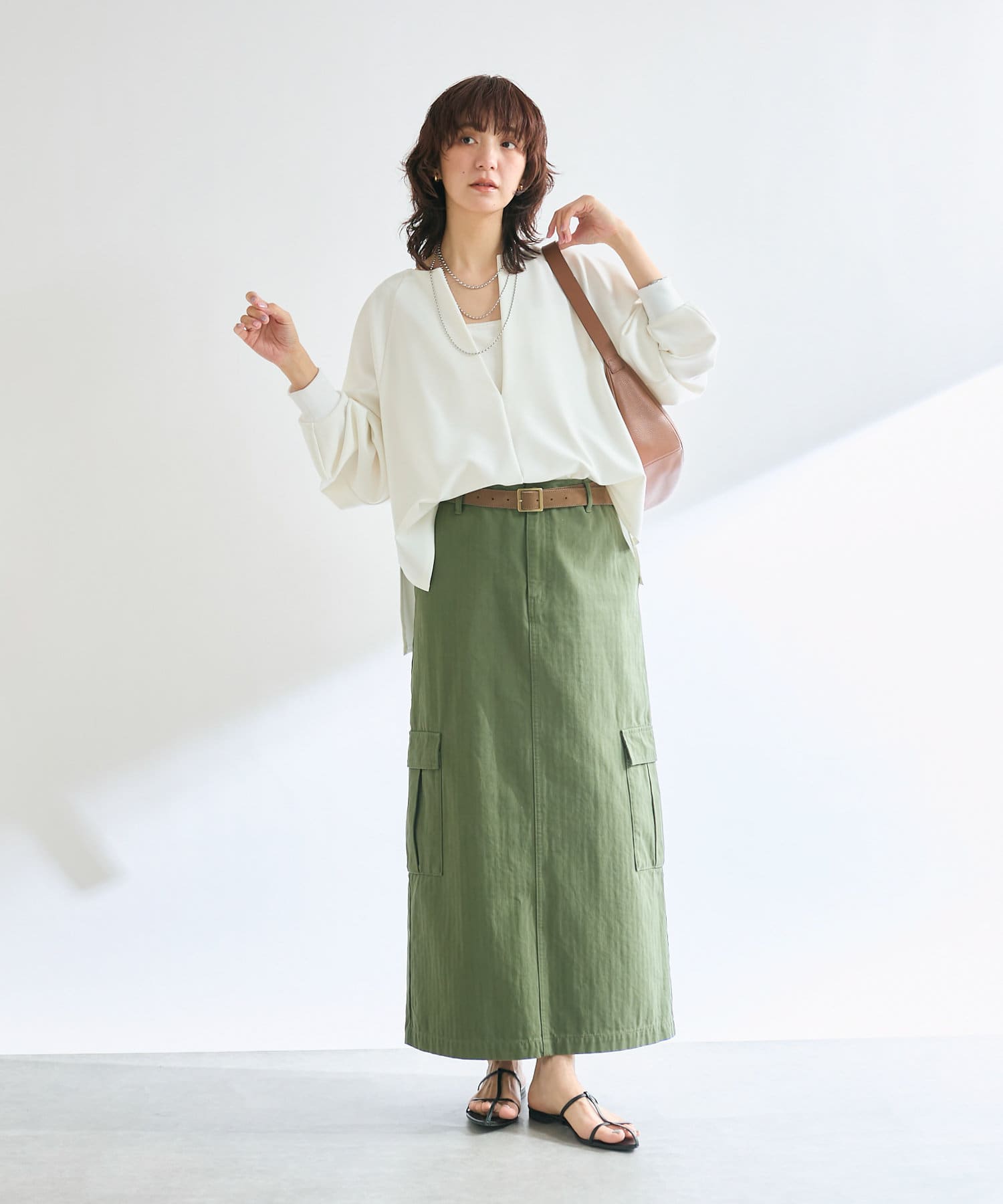 オンオフ着れる】キーネックダンボールプルオーバー | RIVE DROITE