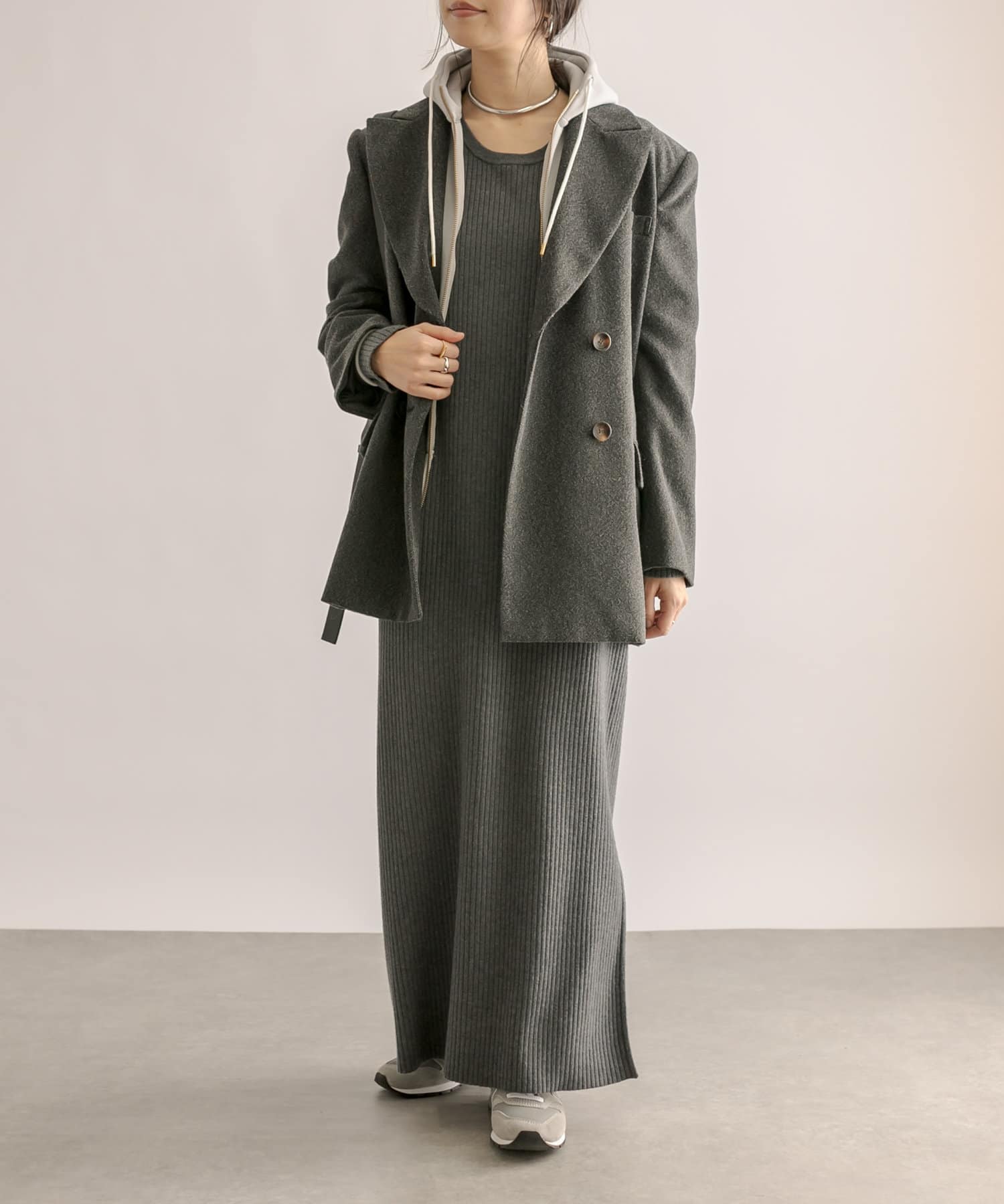 コート感覚で羽織れる】ヘリンボンジャケット | RIVE DROITE