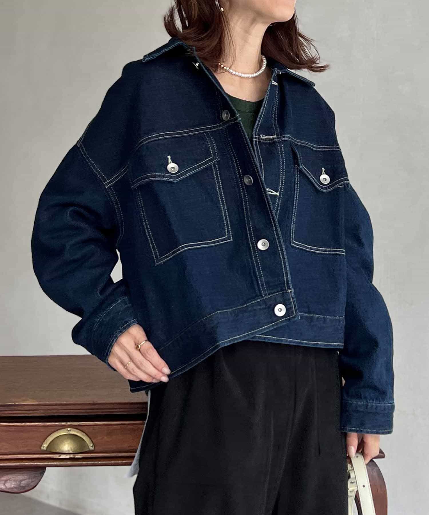 フレアデニムブルゾン | un dix cors(アンディコール)レディース | PAL