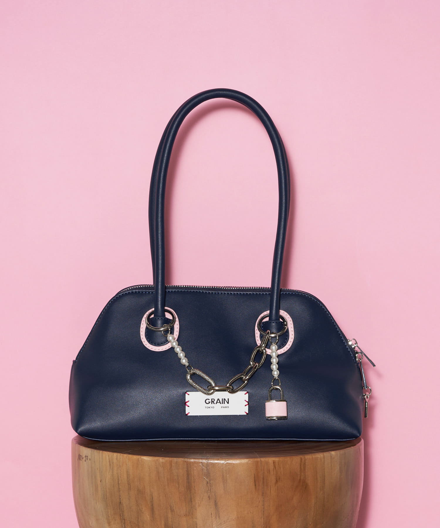 GRAIN/グレイン】チャーム付きバイカラートートバッグ | CIAOPANIC