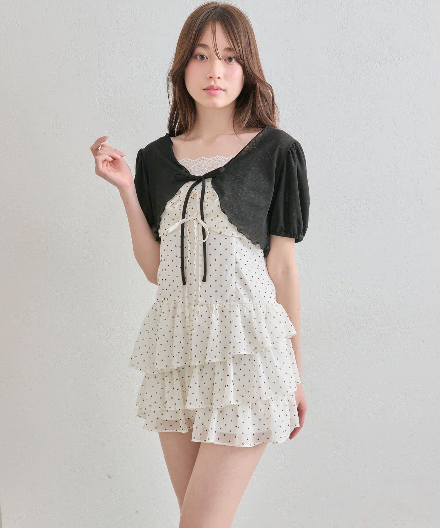 SETアイテム】ボレロセットリボンミニワンピース | OLIVE des OLIVE