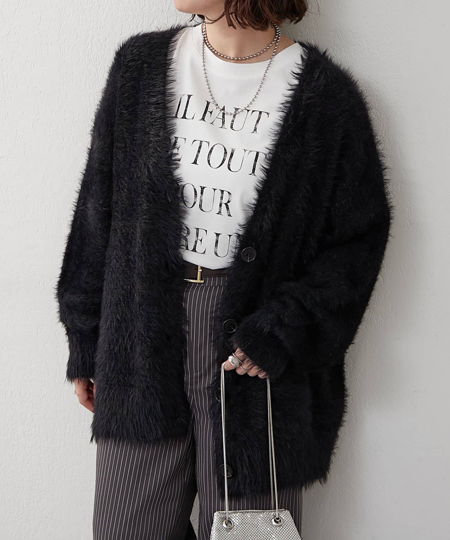 シャギーロングカーディガン | Remind me and forever(リマインドミー