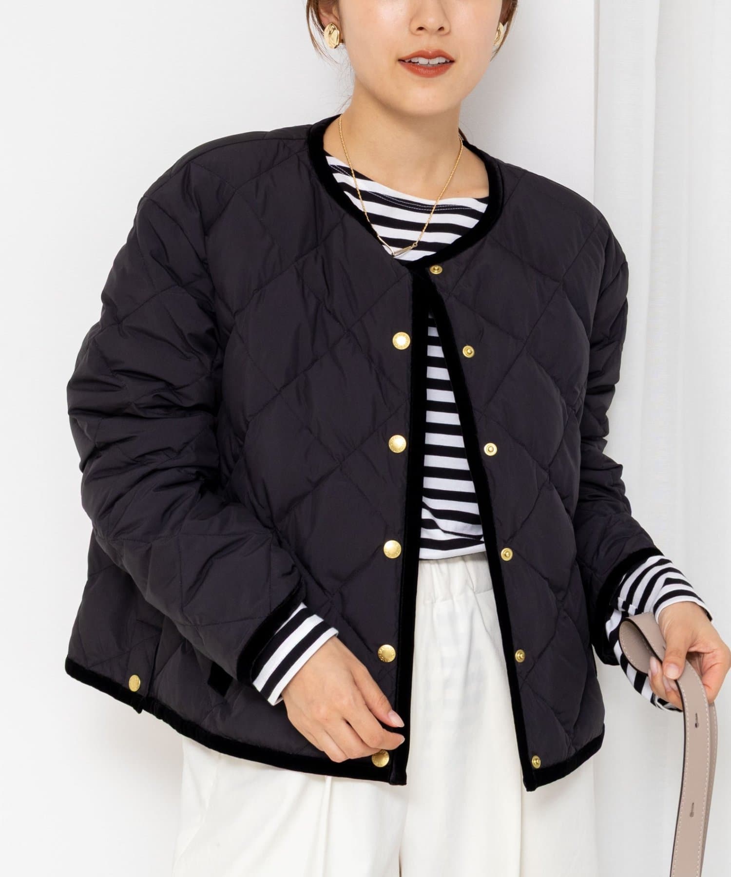 TAION×LIMONTA】別注ベロアパイピングショートダウン | NOLLEY'S