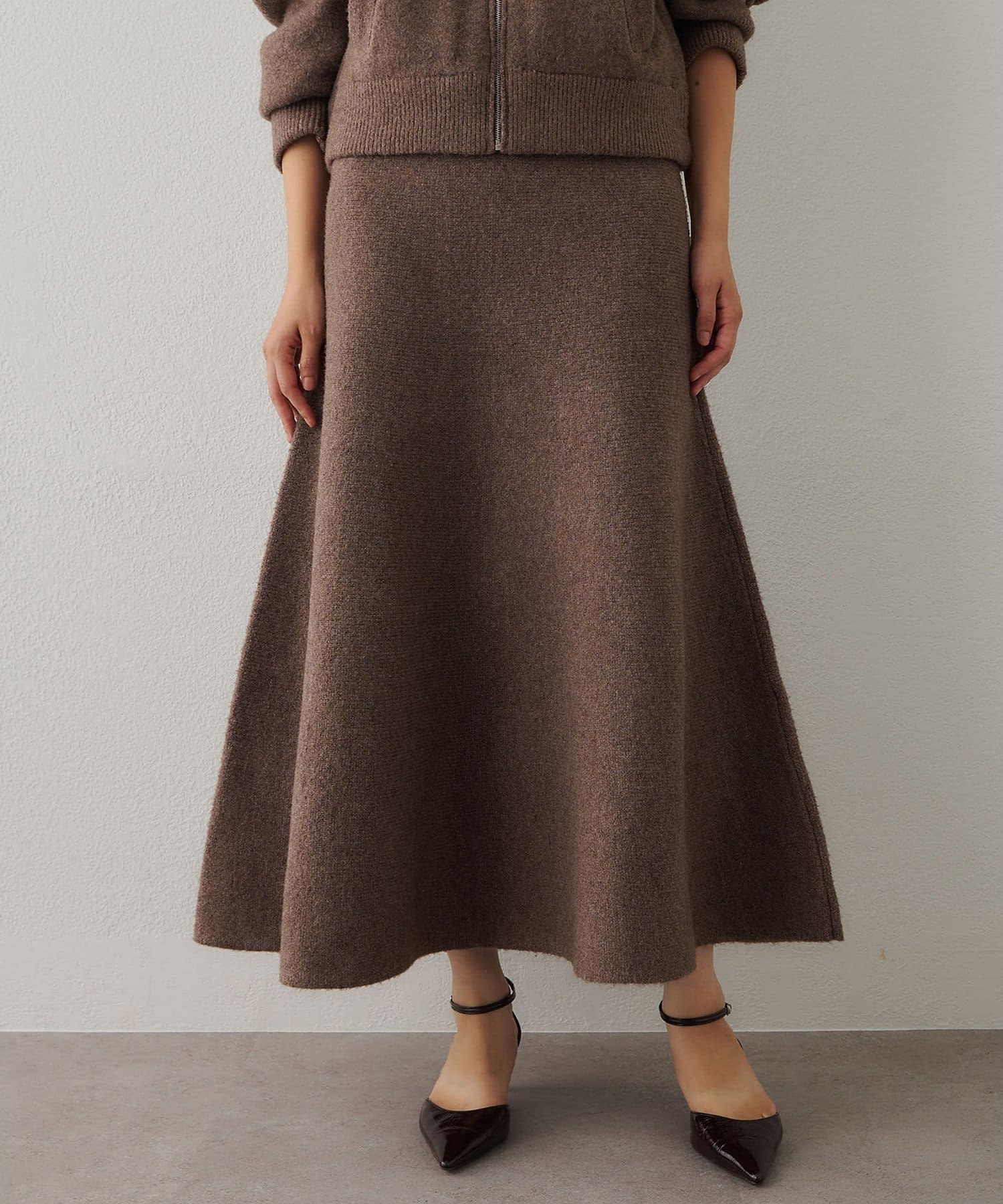 ニットフレアスカート | Whim Gazette(ウィム ガゼット)レディース