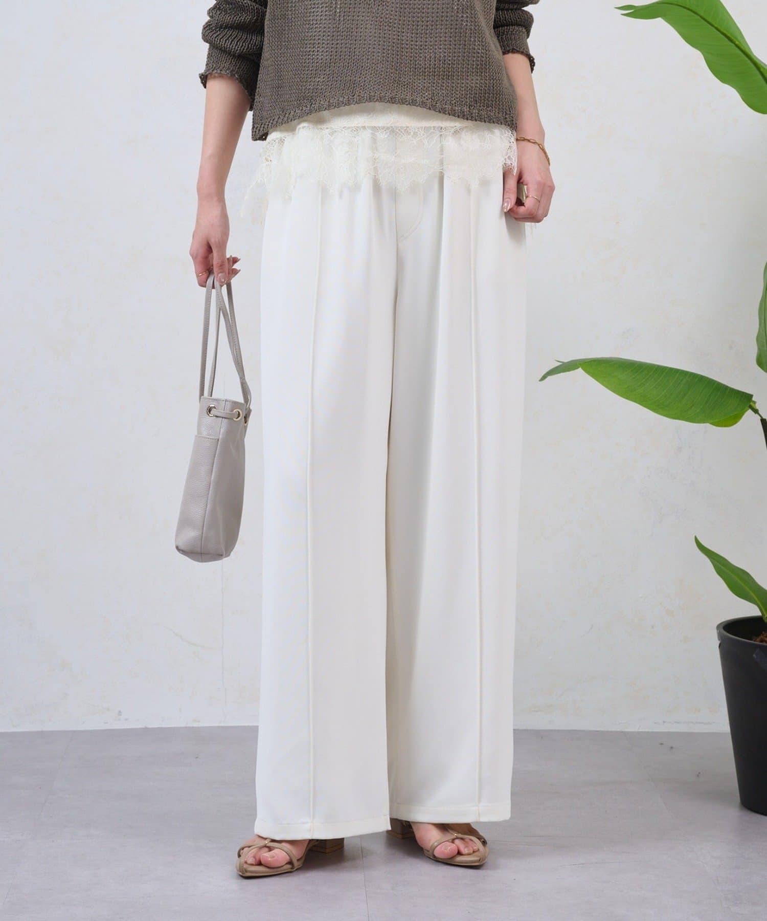 2サイズ展開/WEB限定カラー有】トロミイージーパンツ | Jena espace