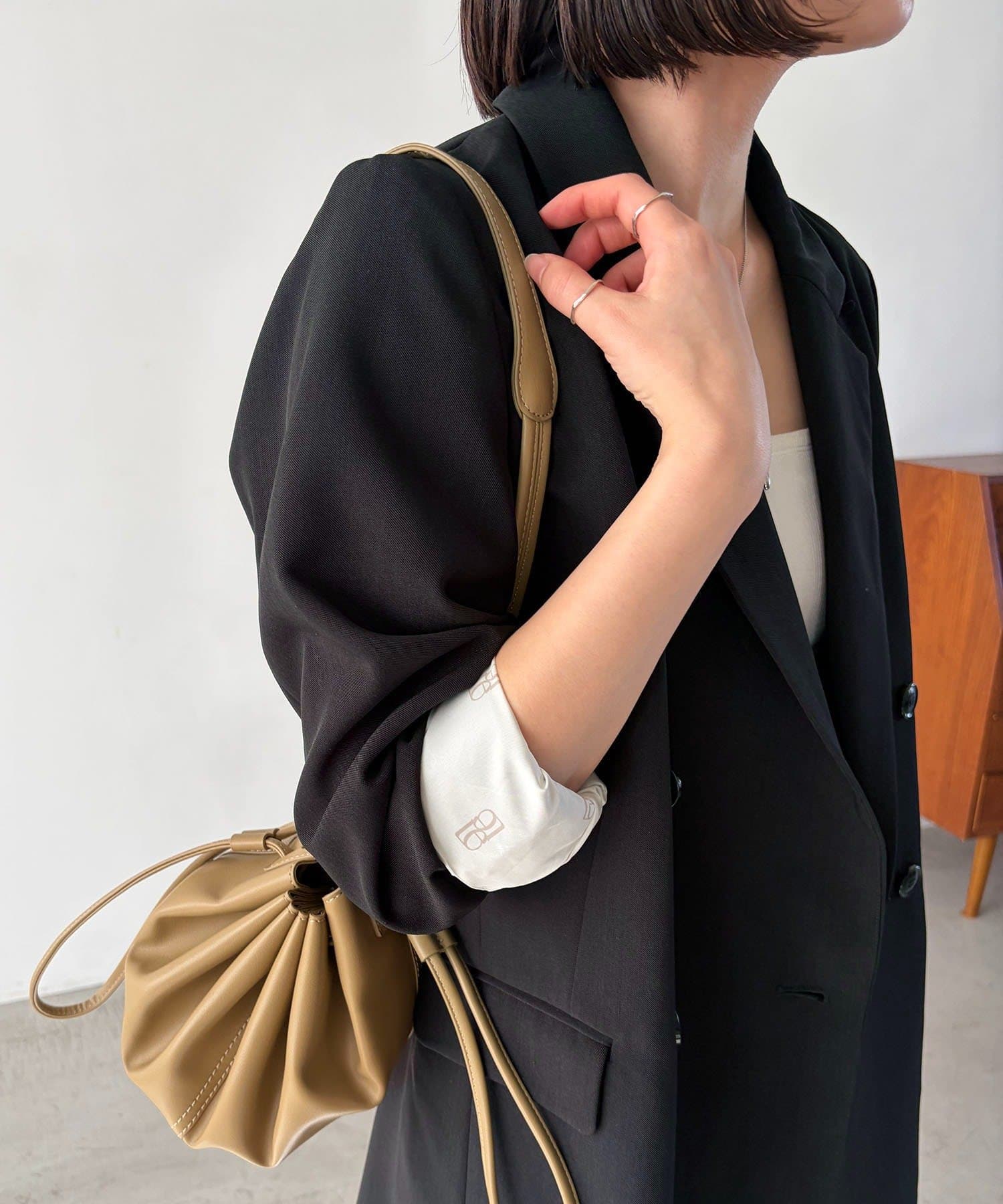 再販・サイズ展開あり・WEB限定カラー/グレージュ】Wテーラー