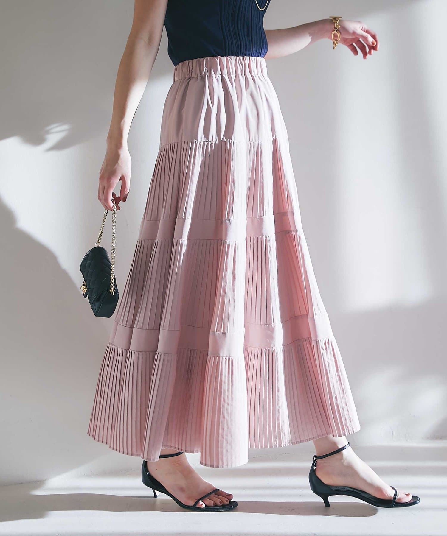 新サイズ登場！3サイズ展開あり】3段ティアードスカート2 | La