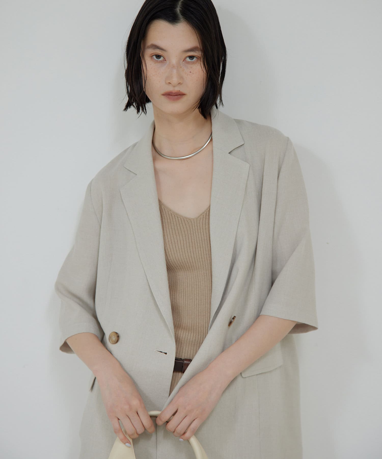 2サイズ展開】【今から秋まで】ハーフスリーブジャケット