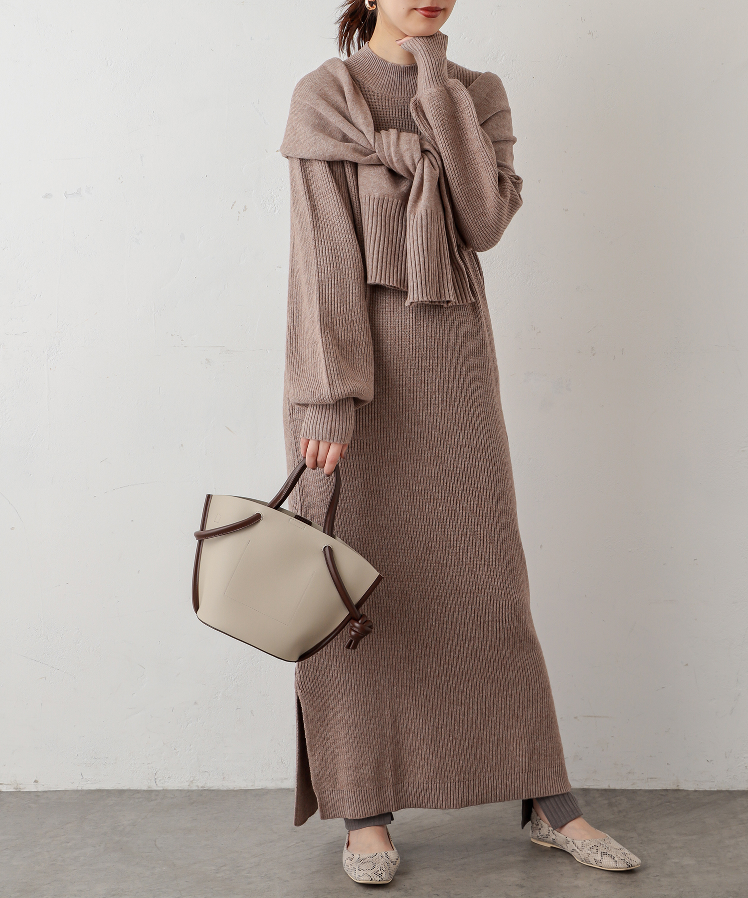 マルチWAYレイヤードニットワンピース | natural couture(ナチュラル