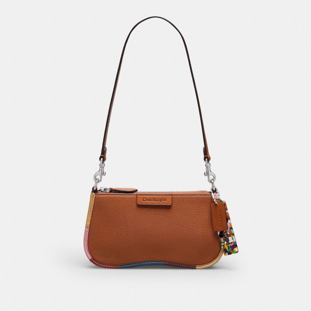 Small Wavy Shoulder Bag In Coachtopia Leather With Colorful