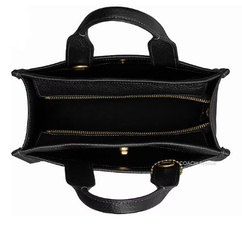 コーチ COACH CAM66 カーゴ トート バッグ 26 レザー ブラック 黒