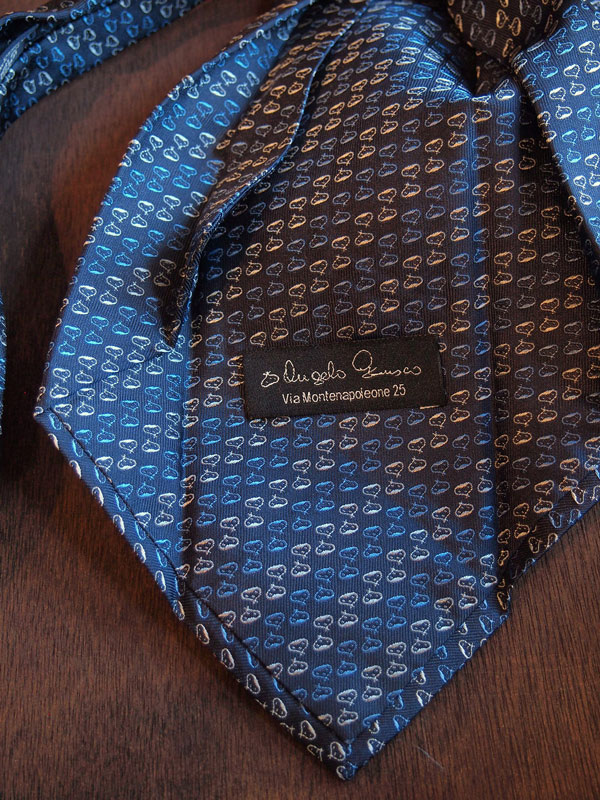 Angelo Fusco （アンジェロ フスコ） ネイビー x ブルー＆シルバー 栗