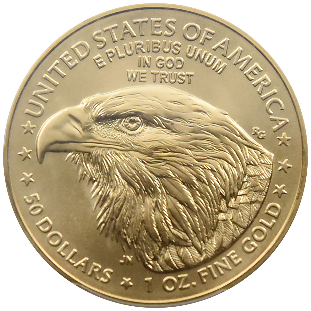 アメリカ 2021 50ドル1オンス 金貨 PCGS MS70 イーグル金貨 42686671