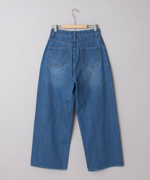 脱ベーシック】デニムラップバギーパンツ