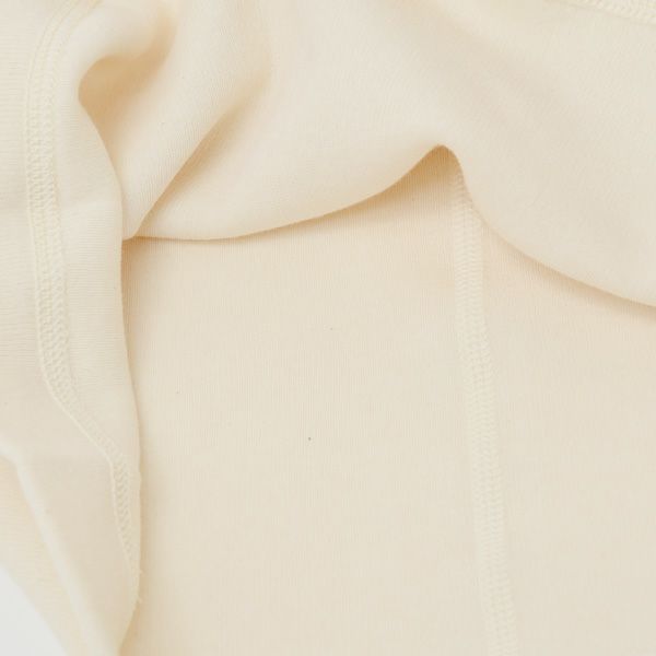 オーガニックコットン メンズパンケーキニットハイネックプルオーバー