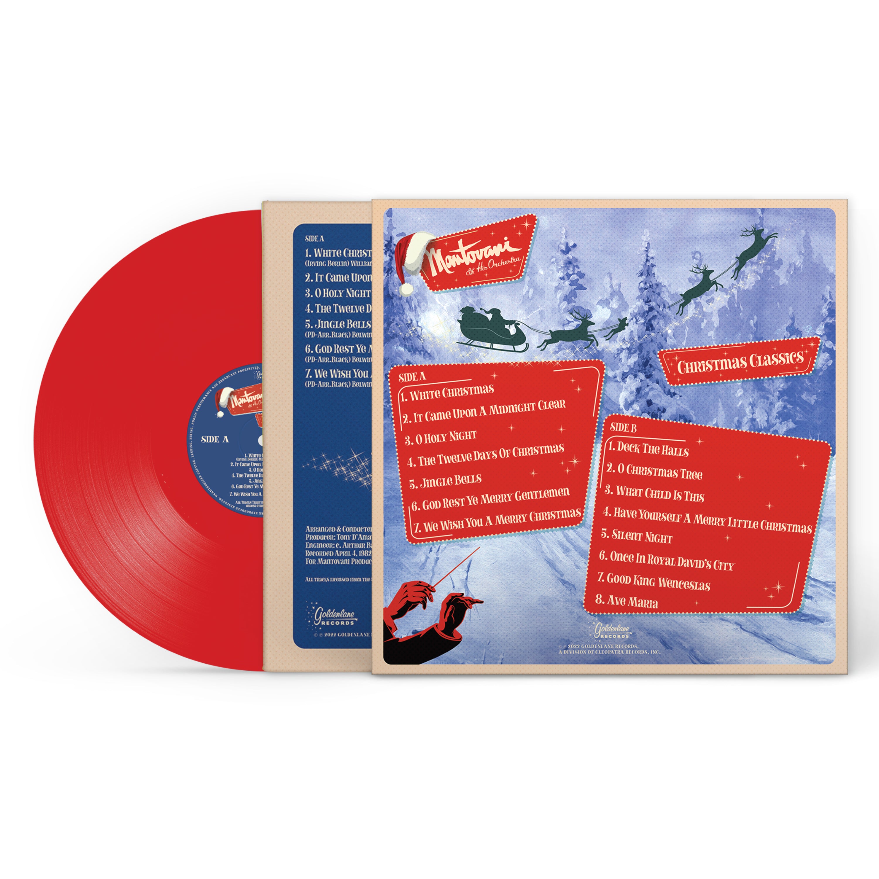 Mantovani & His Orchestra - Christmas Classics (Red Vinyl