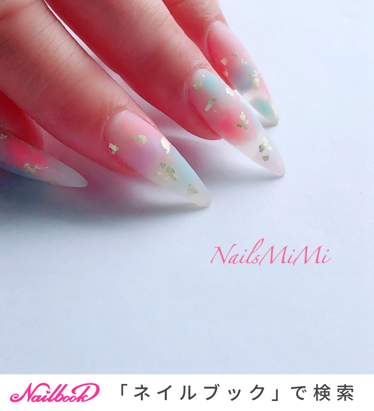 春/夏/ハンド/シースルー/ニュアンス - みみちゃんのネイルデザイン[No