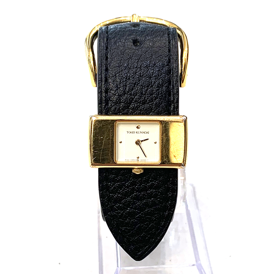 トキオクマガイ 交換用時計ベルトオーダー｜シュリンクレザー ブラック
