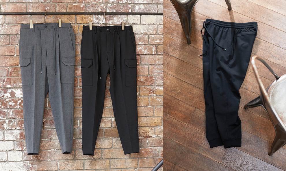 TECHWOOL® 2wayストレッチ カーゴトラウザー＆ジョガーパンツ