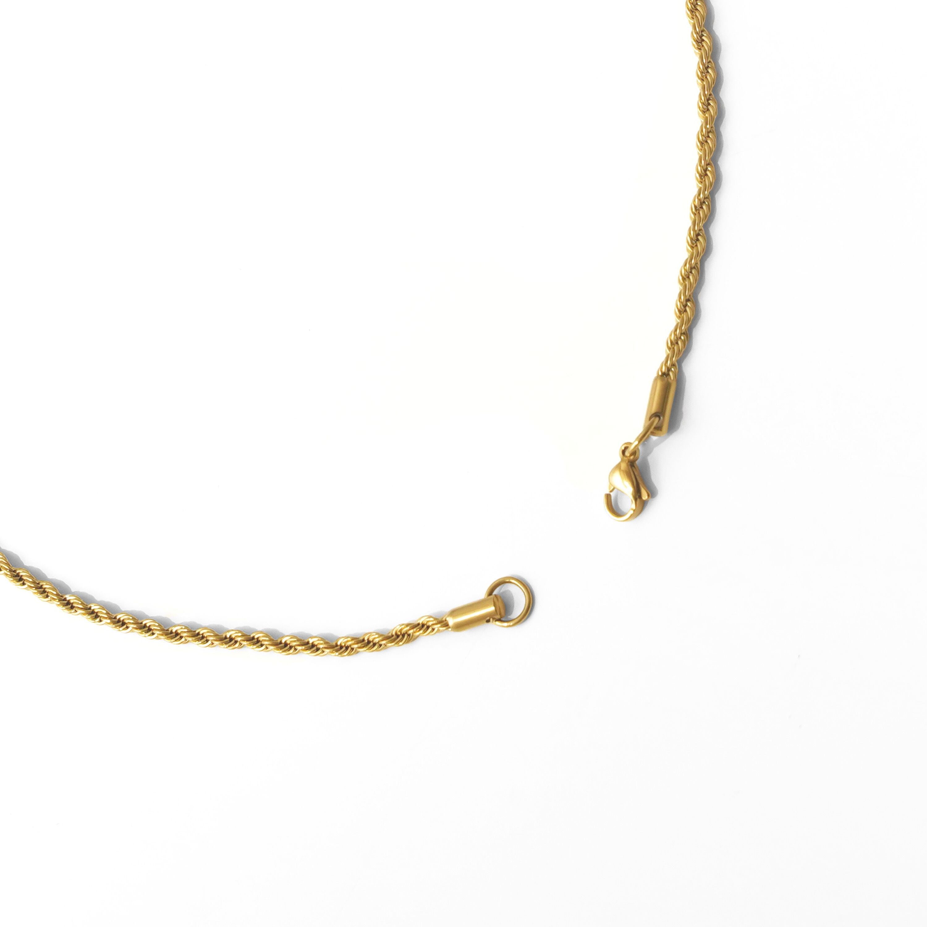 Rope chain necklace gold｜cross Jewellia｜金アレ対応・ユニセックス