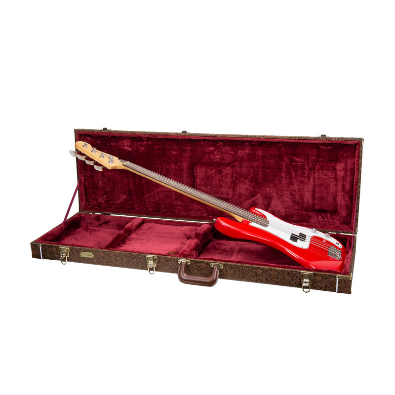 CRW530B Wood Case, Fits Fender Precision & Jazz Bass | Crossrock