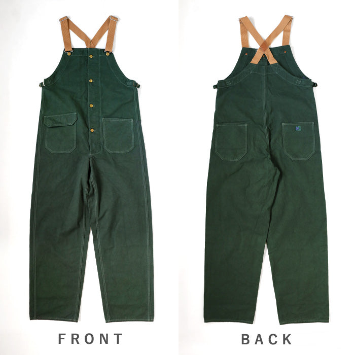 graphzero(グラフゼロ) デッキビブ オーバーオール グリーン 10オンス