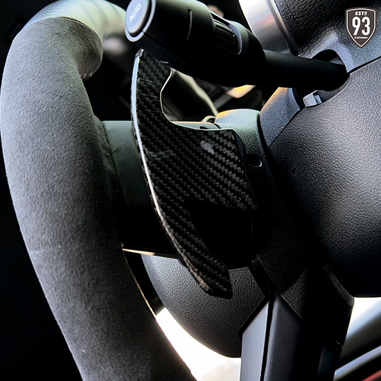 MINIリアルカーボンファイバーステアリングシフトパドルレバー for F54