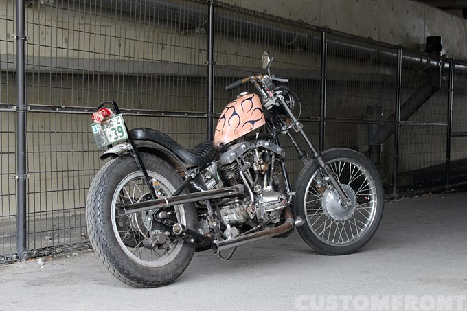 ハーレー ショベル FXS 1978のチョッパー・CRIB MOTOR CYCLEクリブ