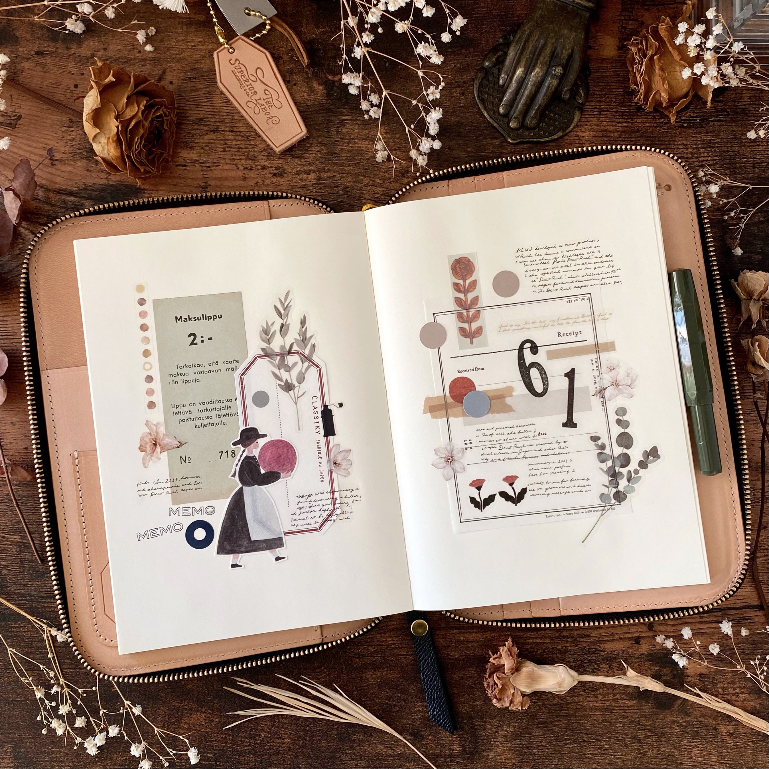 THE SUPERIOR LABOR / シュペリオールレイバー カーフレザージップ