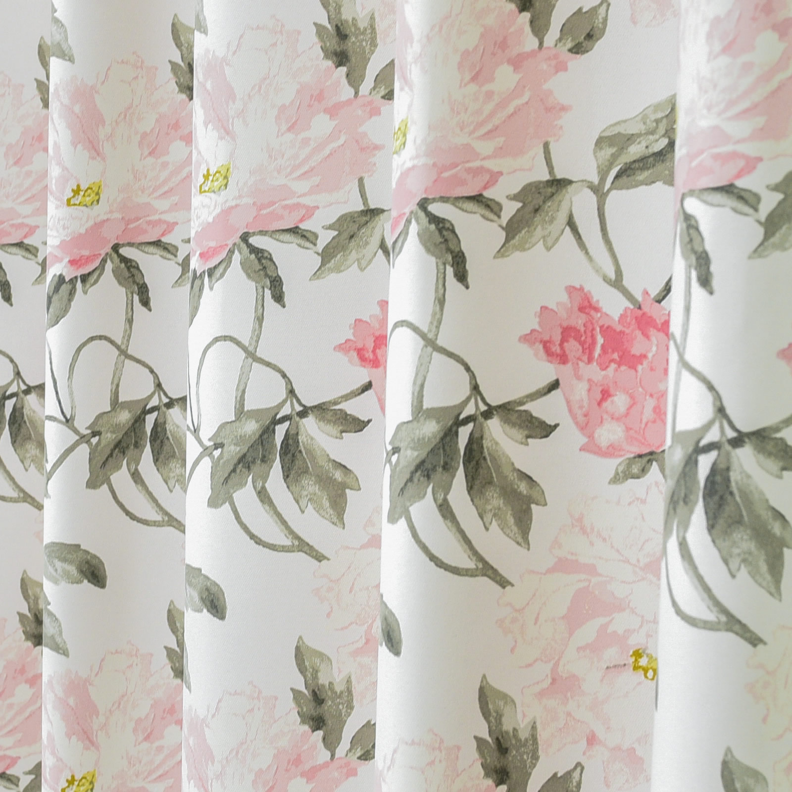 ローラアシュレイ 遮光 洗える 防炎 花柄 ドレープ カーテン