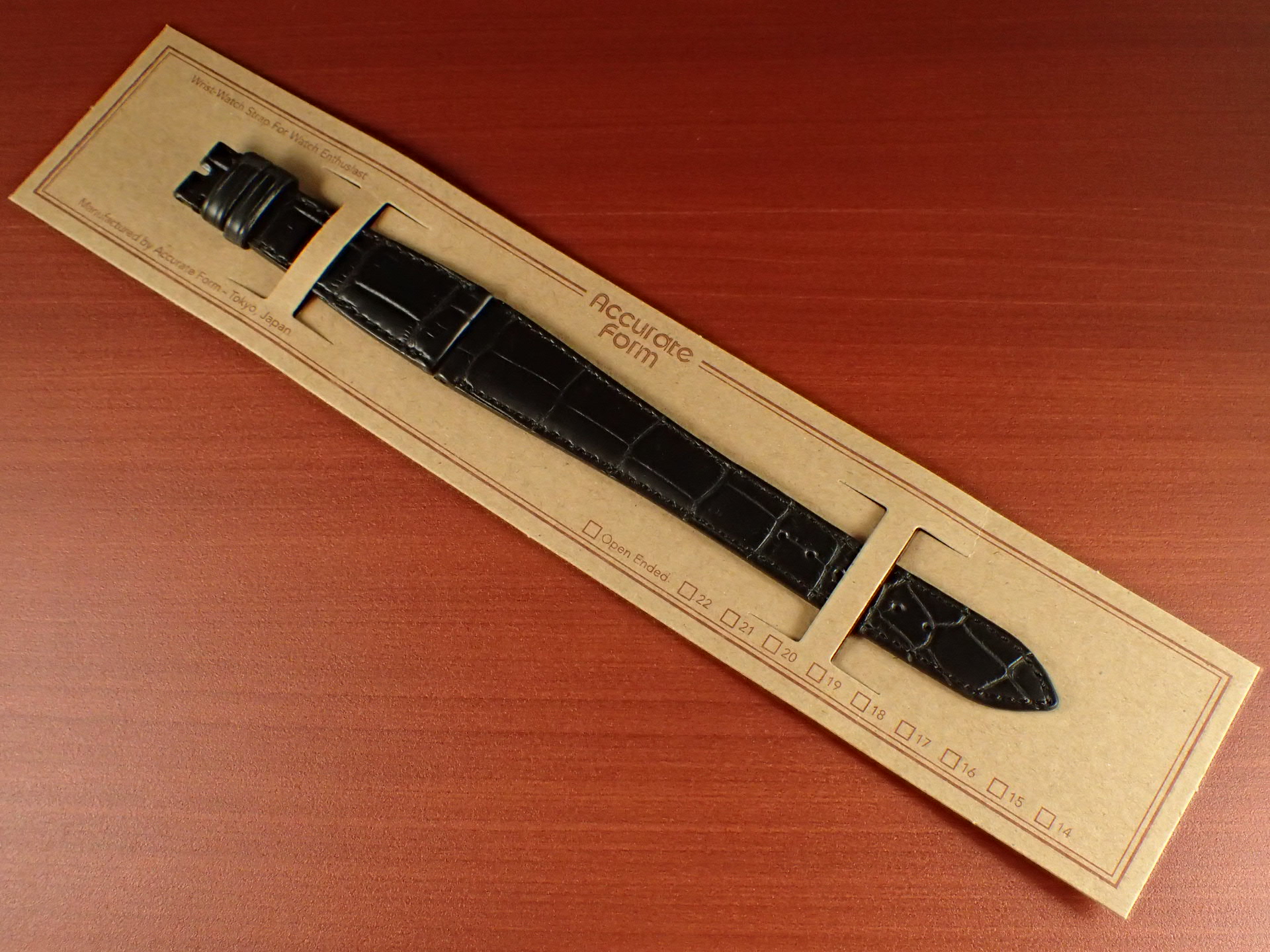 クロコダイル革ベルト パテックフィリップDバックル用 ブラック 限定