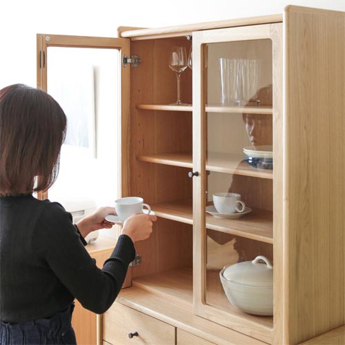 各地の名工房 MUKU工房オリジナル Jam ジャム カップボード 国産家具