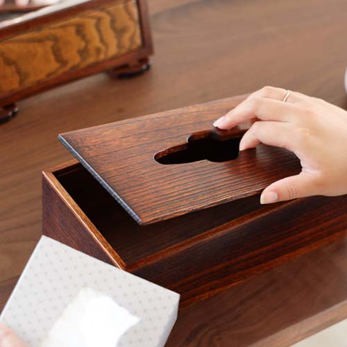 江戸指物 ティッシュ入れ 伝統工芸品 木製 ティッシュケース | MUKU工房