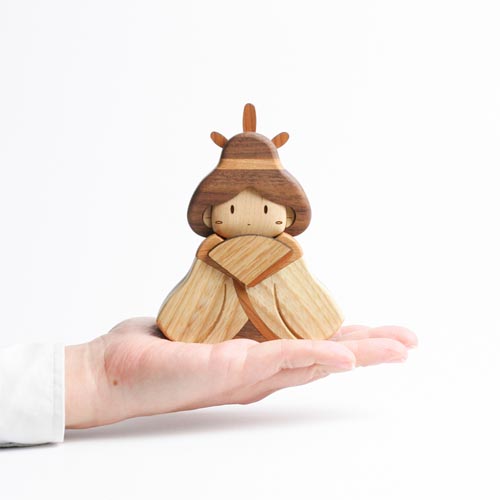 旭川クラフト sasaki ササキ工芸 Mokusei Hinaningyo 木製ひな人形 DX