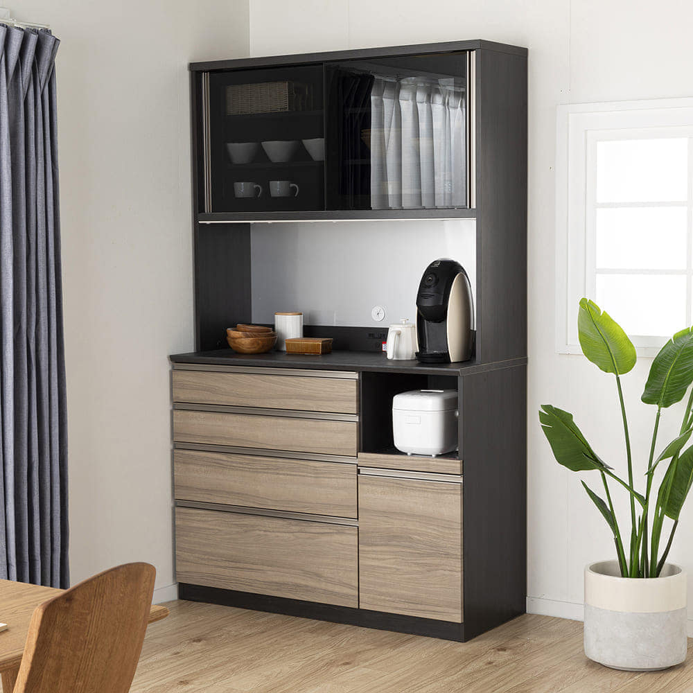 キッチンボード プレジャー120HMオープン ミディアム(幅121×奥行