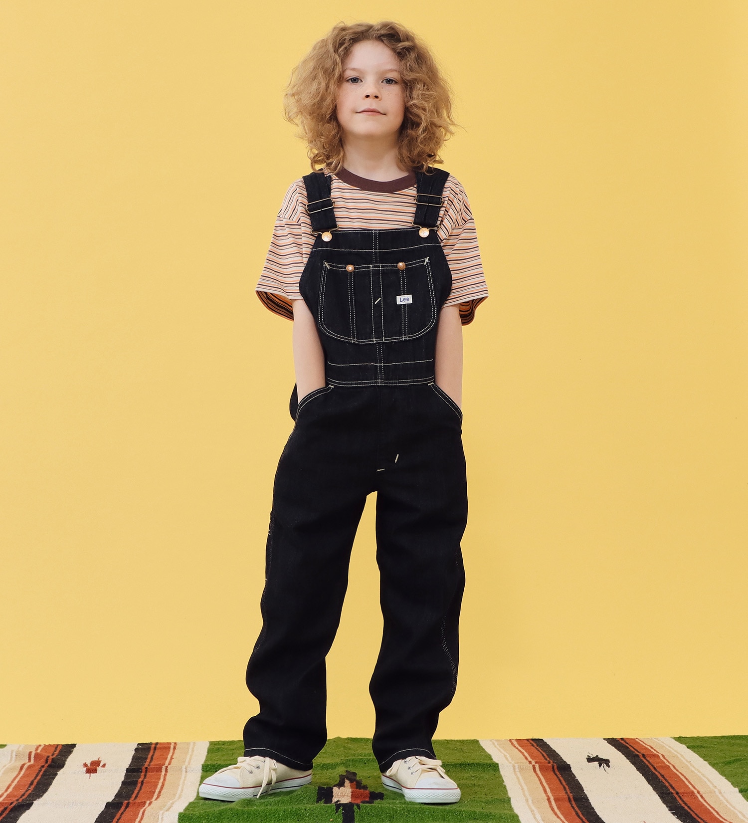 110-160cm】キッズ オーバーオール 高品質綿100％|Lee|リー