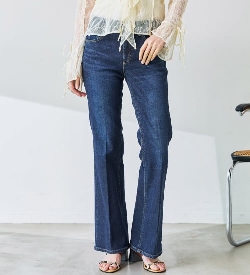 SOMETHING LISA フレアデニムパンツ|SOMETHING|サムシング