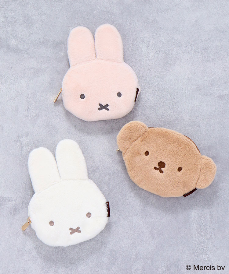 BRUNA FACE FURダイカットポーチ ブルーナ ミッフィー うさぎ ウサギ