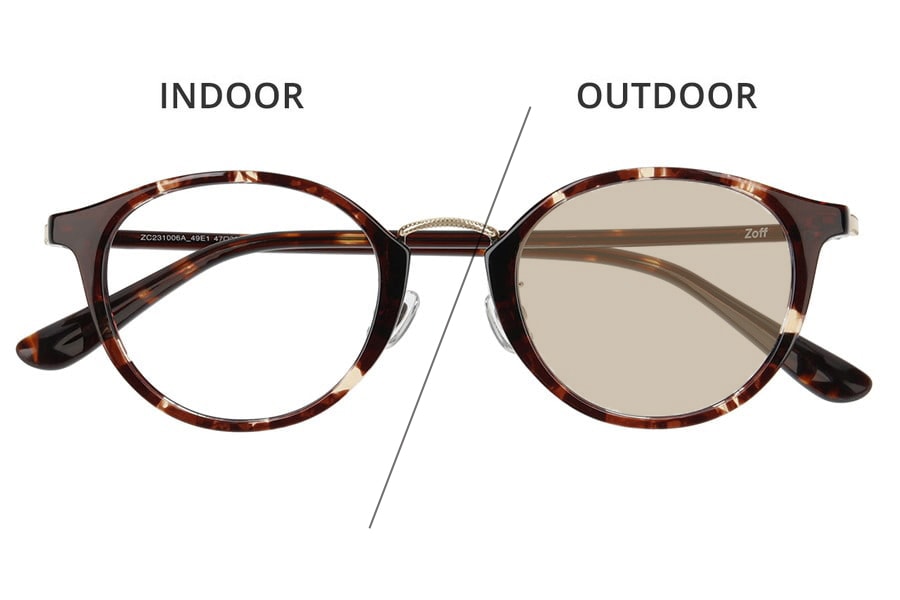 スペシャルプライス][ZC231006_49E1_PHBR]CLASSIC(度なし調光レンズ