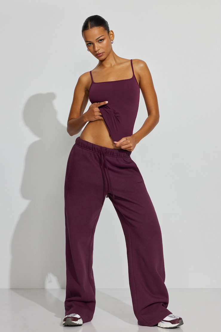 Poppy Slinky Handkerchief Cami Burgundy | Garage