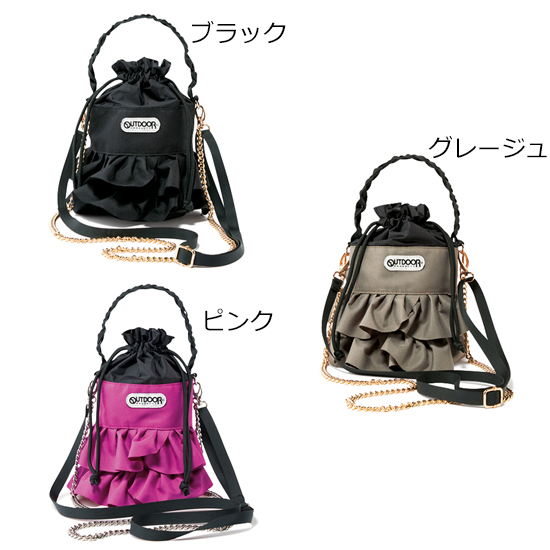 OUTDOOR PRODUCTS]3WAY フリルポシェット | KOBUNSHA SELECT SHOP
