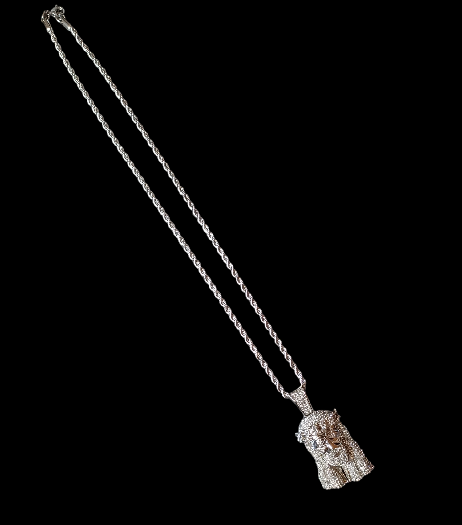 シルバー ジーザス ネックレス – DAZZLING ICE