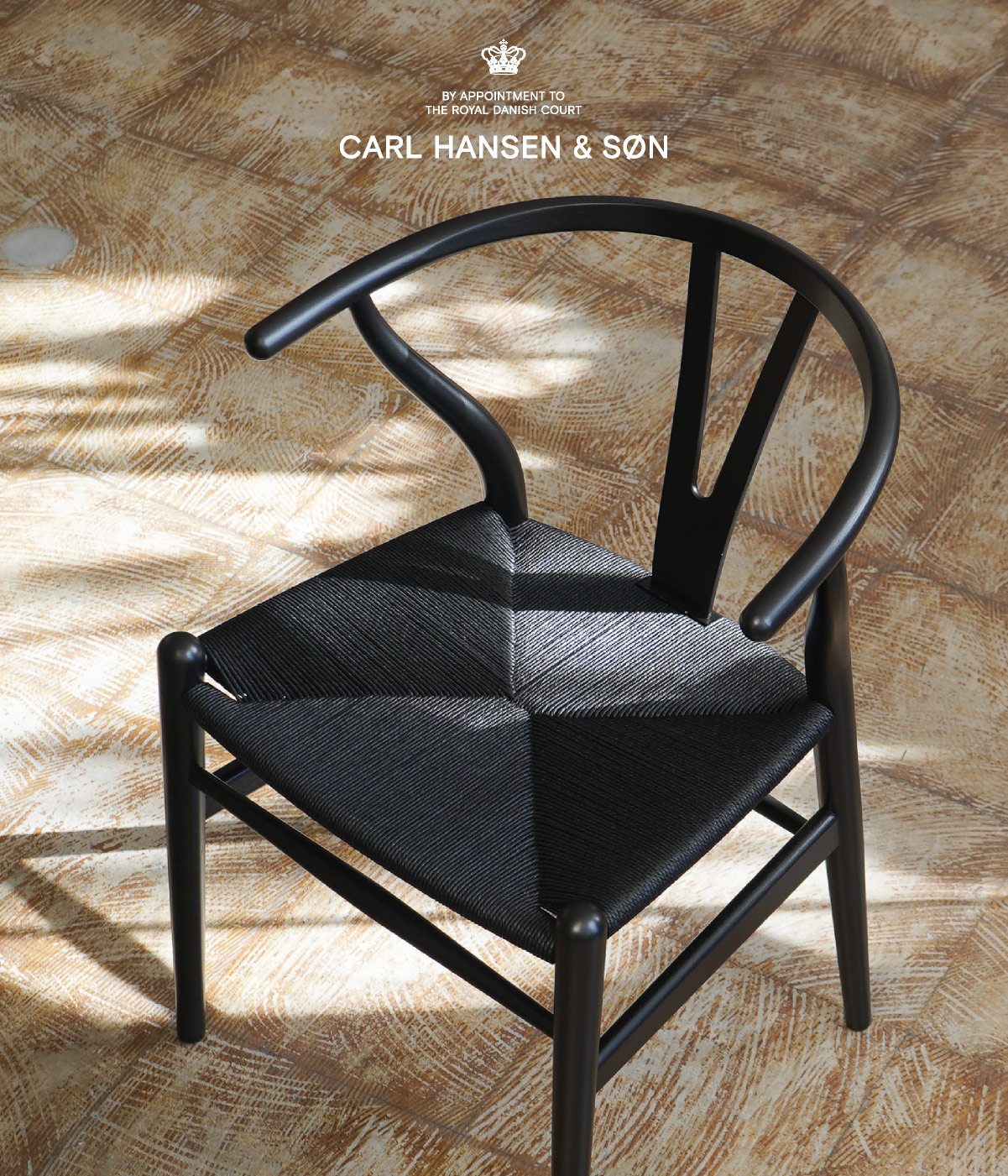 限定モデル》CH24（Yチェア） ユーカリ/ブラック塗装 座面高45cm CARL