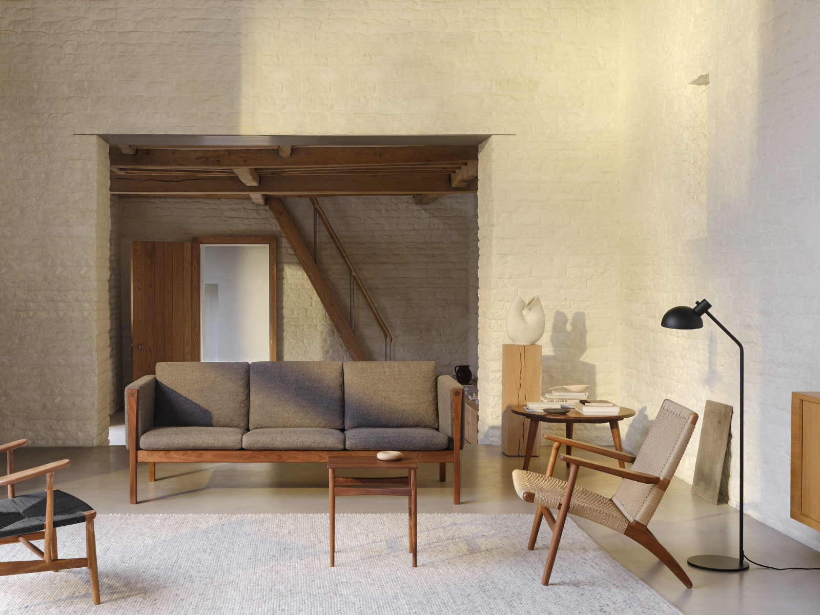 CH25 ラウンジチェア オーク オイルフィニッシュ ナチュラルペーパー