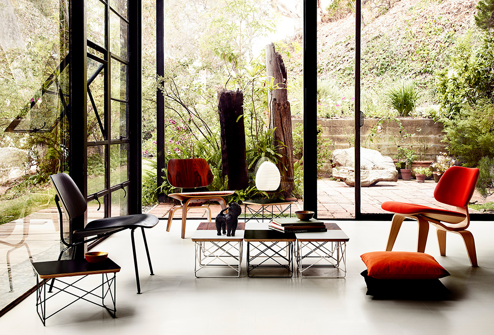 イームズ ワイヤーベーステーブル LTRT スタジオホワイト×クローム