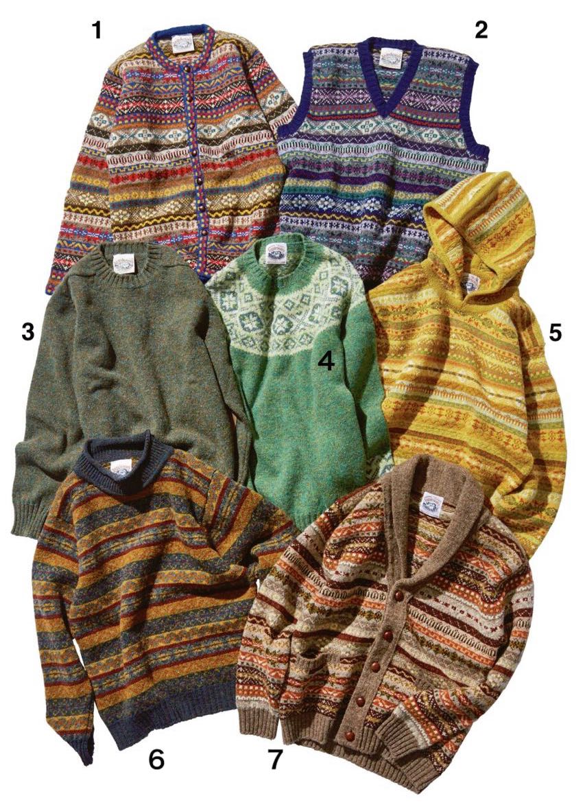 ブリティッシュコーデには、フェアアイル柄のニットが欠かせない