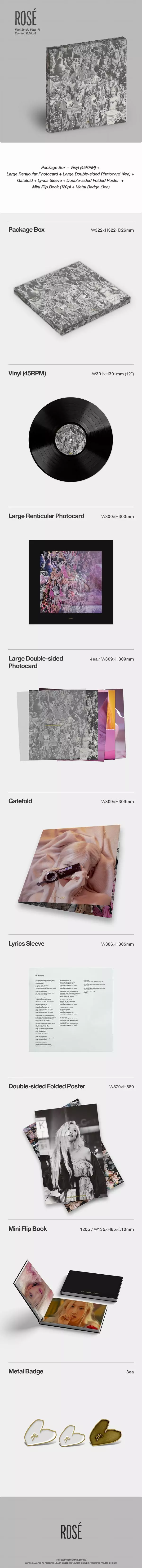 R (LIMITED EDITION VINYL)/ROSE (BLACKPINK)/ロゼ (ブラックピンク